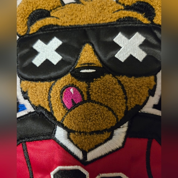 Black Pike Hockey Bear Crew Neck Knit Sweater Men's Medium - Picture 7 of 11